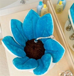 Blooming Bath - Badeblomst til vask i blå