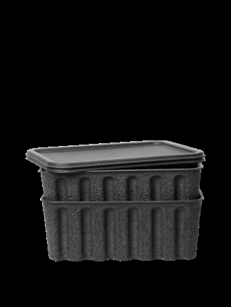 Opbevaringskasser large charcoal - Papir Pulp fra Ferm Living