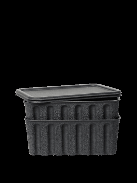 Opbevaringskasser large charcoal - Papir Pulp fra Ferm Living
