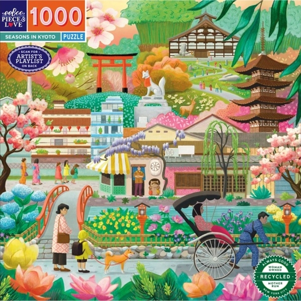Seasons in Kyoto- Puslespil 1000 brikker fra eeBoo