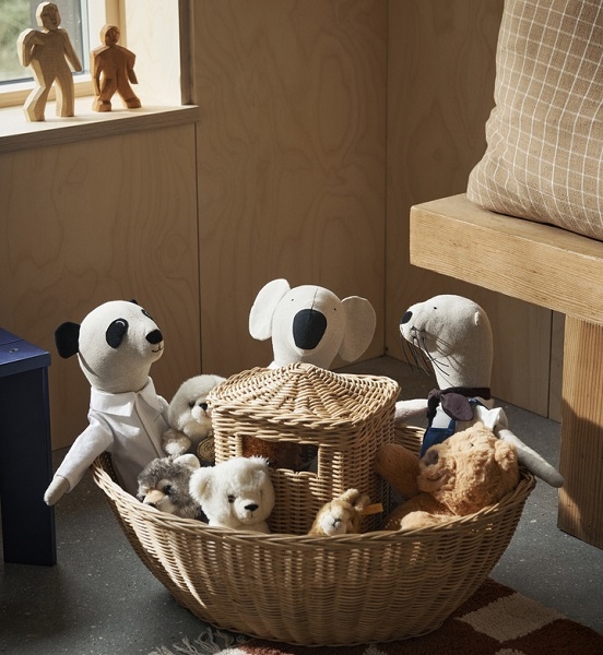 Opbevaringskurv i flettet rattan - Ark fra Ferm Living