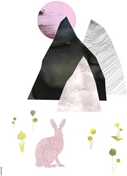 Plakat Mountain Life - kanin A3 fra I Love My Type